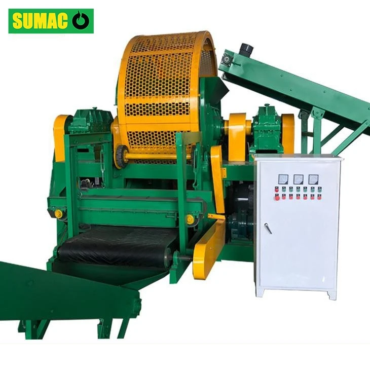 Twin Shaft Tire Daur Ulang Tanaman Shredder Ban