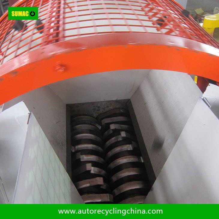 Twin Shaft Tire Recycling Plant Waste Tyre Shredder